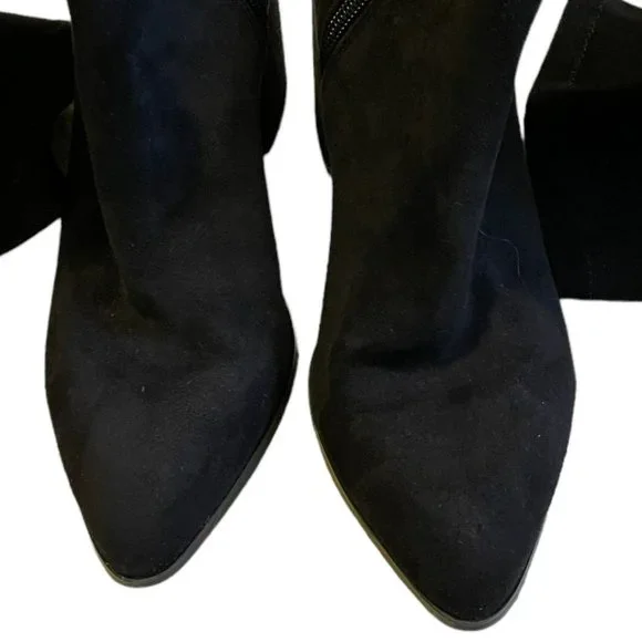 Steve Madden Jacey over-the-Knee Black Microsuede Boots Women's Size 7.5 - Picture 4 of 11